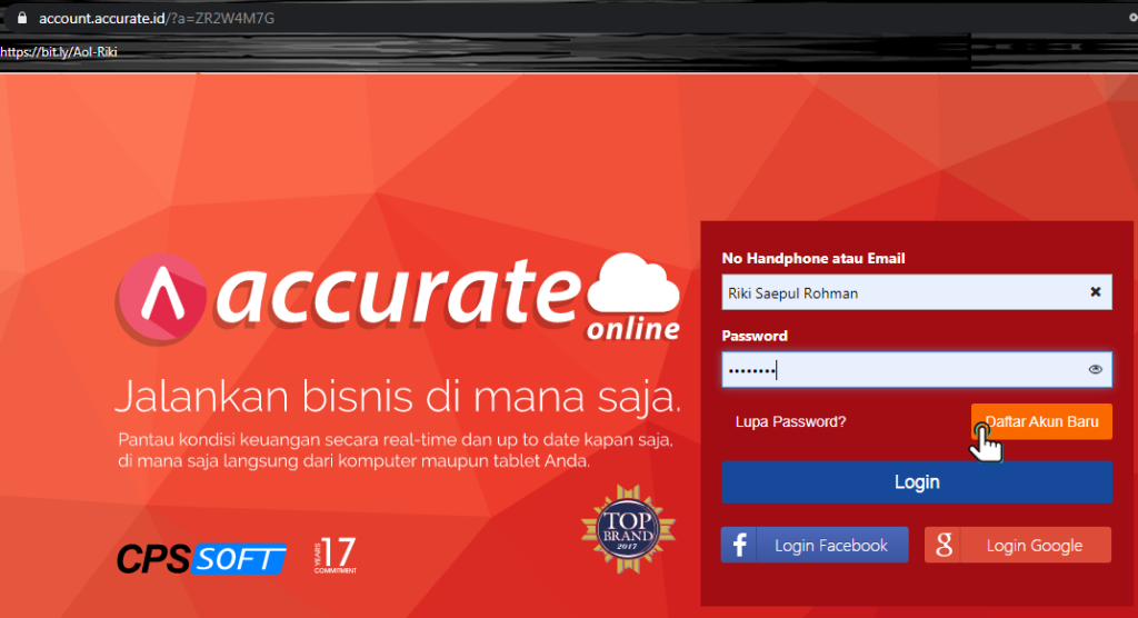 Cara Mudah Membuat Akun Accurate Online